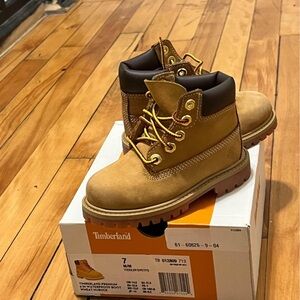 Timberland Kids Brown Lace-Up Boots
